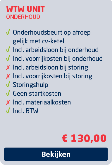 Warmte Terug Win onderhoud